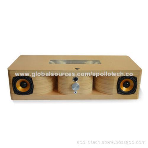 Wooden Bluetooth Speaker, with 20Hz-20kHz Frequency Response, 10m RF Range, 518*252*126mm and 5,500g